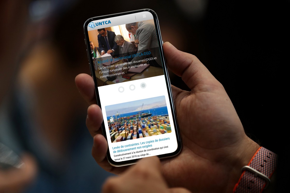 site web de l'UNTCA réalisé par Emotion Studio