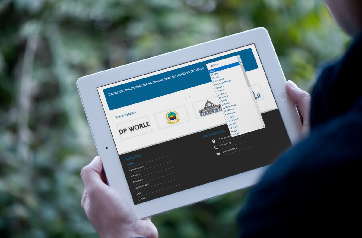 site web de l'UNTCA réalisé par Emotion Studio